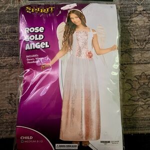 Girls Rose Gold Angel costume.
